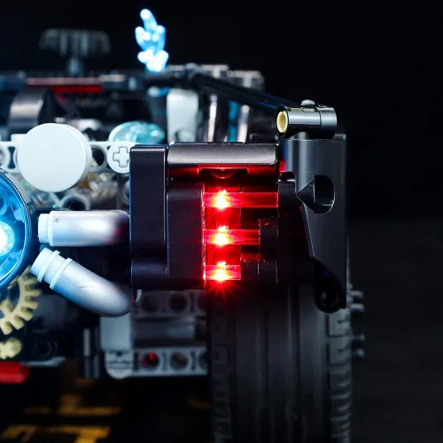 Vista 9 de Kyglaring Juego de luces LED compatibles con Lego Technic The Batman – Batmobile 42127 Kit de construcción – sin juego de Lego (versión clásica)