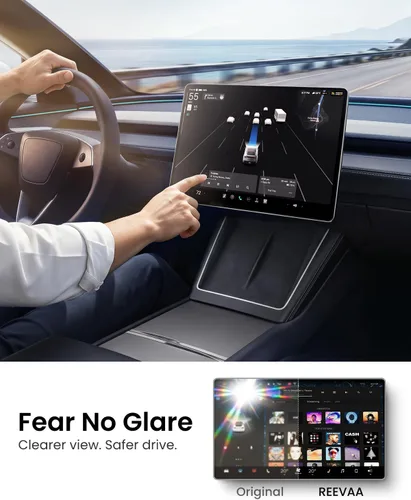 Vista 3 de REEVAA - Protector de pantalla frontal para Tesla modelo Y/3 estándar