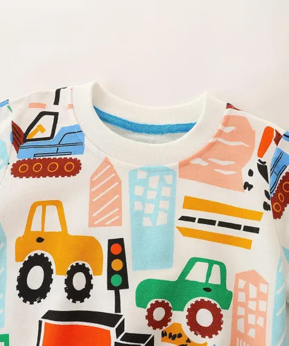 Vista 50 de Bumeex Sudaderas con cuello redondo para niños de 2 a 7 años