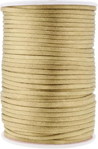 Vista 63 de Mandala Crafts Cordón de satén de cola de rattail de 0.02 in para nudos chinos de macramé