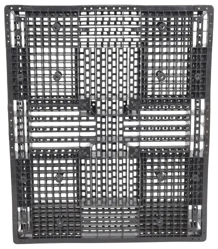 Vista 4 de Vestil PLPB-4840 Paleta/patín de polietileno de alta densidad sólido para estanterías 39-1/8 pulgadas x 46-7/8 pulgadas x 6 pulgadas. 8,800 libras.