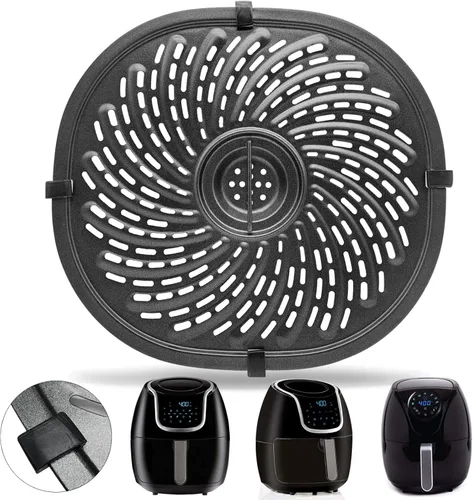 Vista 8 de Bandeja de repuesto para freidora de aire, bandeja de repuesto para freidora de aire de 8.7 pulgadas, 5 cuartos de galón, accesorios de repuestos