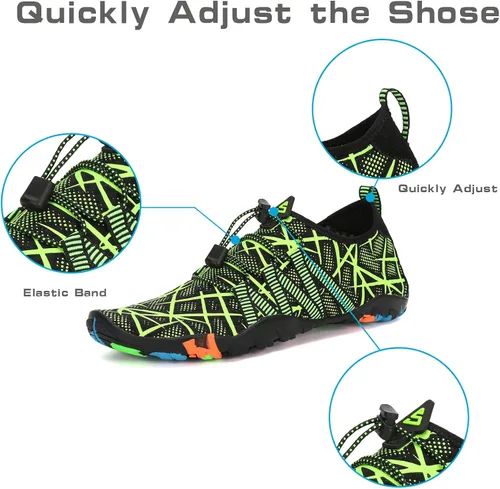 Vista 5 de Kararao Mens Womens Water Shoes Quick Dry Swim Shoes Beach Shoes Pool Surfing Aqua Sports