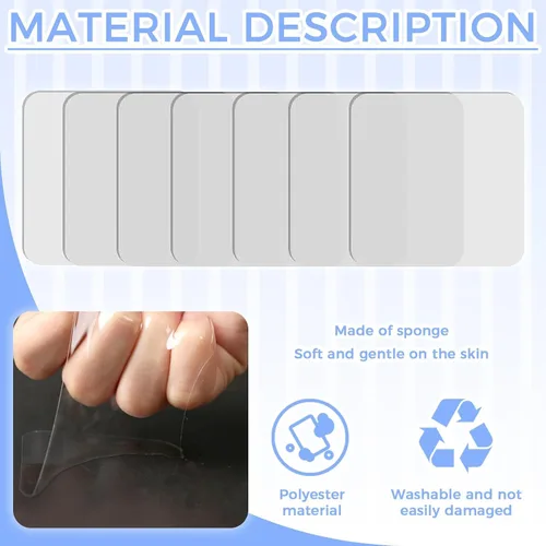 Vista 3 de 10 almohadillas adhesivas de repuesto para organizador de ducha 60*60-10Pcs-Stong