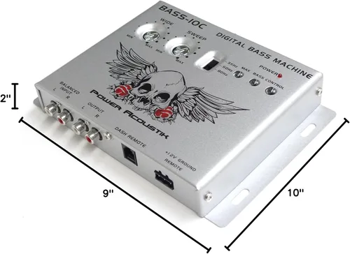 Vista 2 de Power Acoustik BASS-10C Procesador de restauración de graves digital con control de salida remoto