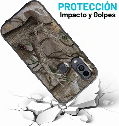 Vista 4 de Nakedcellphone Serie de operaciones especiales para CAT S62 Pro Funda para Camuflaje de otoño (negro)