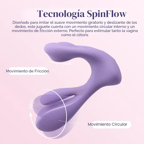 Vista 2 de Vibrador de Tracy's Dog para mujeres - Juguetes sexuales portátiles con molienda del clítoris y rotación del punto G para estimulación dual, 10