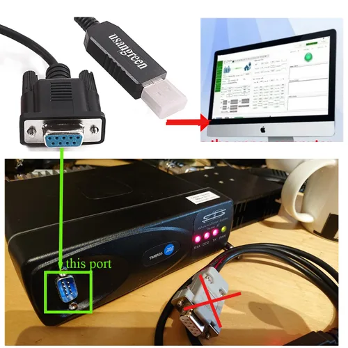 Vista 3 de Cable USB DB9 para radios Tait 8100 8105 Programación FT232RL Chip Convertidor Serial Comunicación Cable DIY