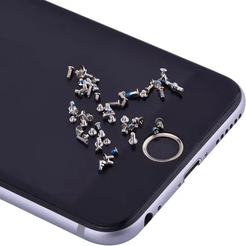 Vista 4 de Piezas internas de la cubierta de la placa de metal para el iPhone 5, reemplazo del soporte incluye juego completo de tornillos y kit