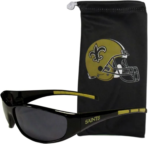 Vista 6 de Siskiyou NFL Unisex Wrap Sunglasses and Bag Set