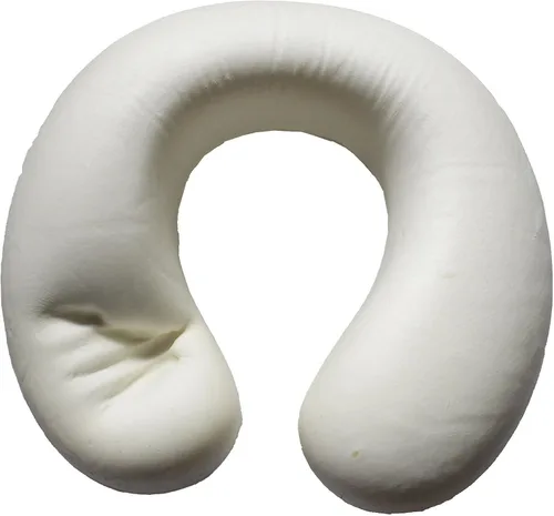 Vista 6 de Almohada de viaje en forma de U de espuma viscoelástica Soporte para el cuello Cojín de reposacabezas (negro)
