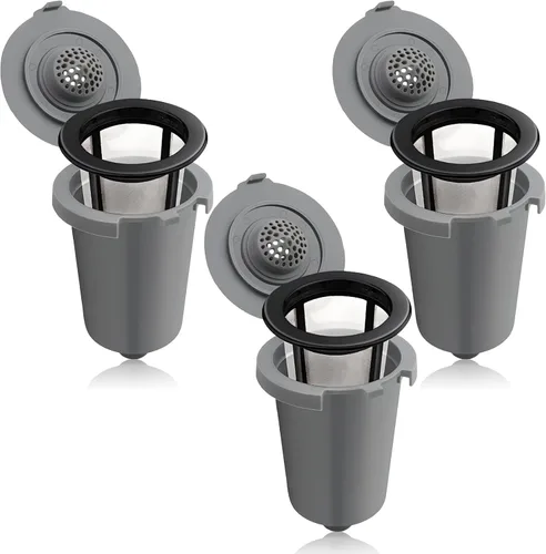 Vista 4 de Filtro de café reutilizable para Keurig My K-Cup, café o té para preparar café o té, se adapta a la serie B30 B40 B50 B60 B70 con accesorios de café