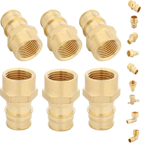 Vista 9 de PEX A Accesorios de latón de expansión, 1/2 "x 1/2" NPT hembra PEX-A Codo de oreja solo para tubos Pex-a (ASTM F1960)-2P
