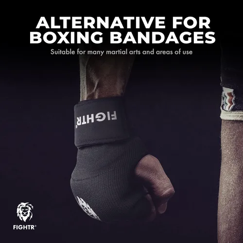 Vista 5 de FIGHTR® Guantes interiores premium con gel - Envoltura rápida y mayor estabilidad Vendas de gel para boxeo, MMA, Muay Thai y artes marciales
