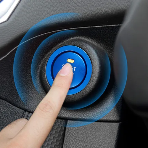Vista 3 de TOMALL Cubierta de Botón Pulsador de Arranque y Parada del Motor de Aluminio Compatible con Subaru Forester Legacy Impreza Outback Ascent BRZ XV