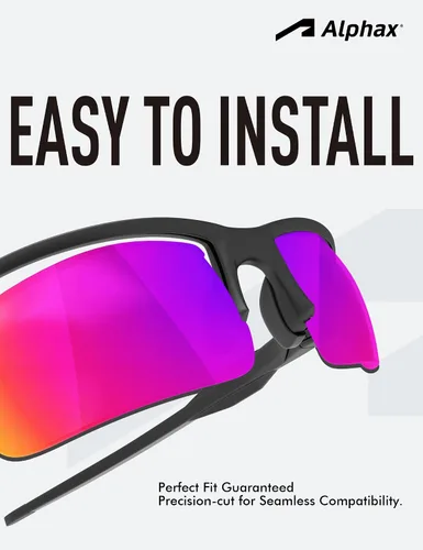 Vista 4 de Alphax Polarized Replacement Lenses for Oakley Flak Beta OO9363 64mm Sunglasses Glare Reduction Exclusive