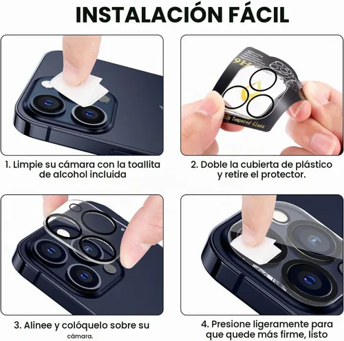 Vista 7 de Tensea - Protector de lente de cámara para iPhone 13 Pro / 13 Pro Max (3 unidades)