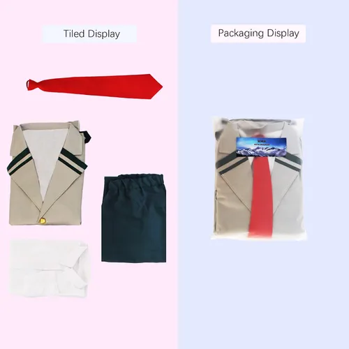 Vista 3 de XCJLW Disfraz de uniforme de escuela secundaria para hombre con corbata
