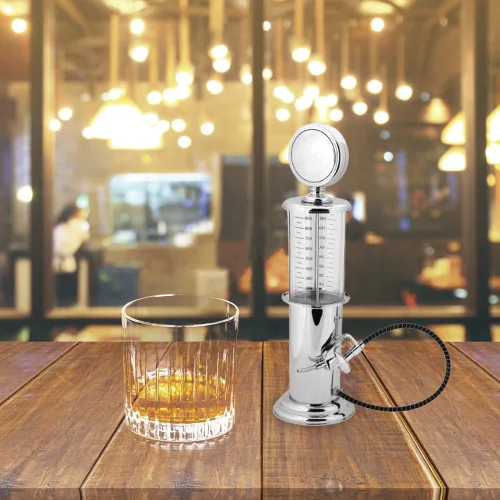 Vista 3 de Dispensador de torre de cerveza Tiiyee, dispensador de bebidas, bomba de gas de torre 1000cc Liquor Keg Wine Station Awesome Alcohol Container