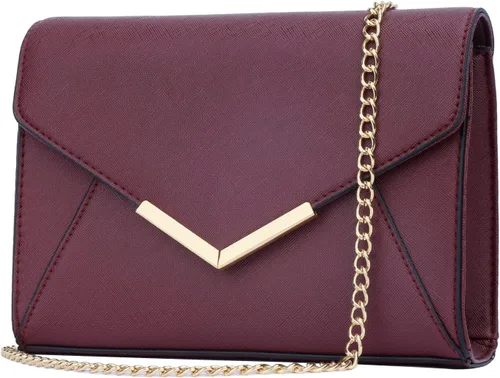 Vista 22 de KKXIU Bolso Clutch de Noche Tipo Sobre de Cuero Sintético Elegante para Mujer, Bolso Plegable para Fiesta, Boda, Graduación