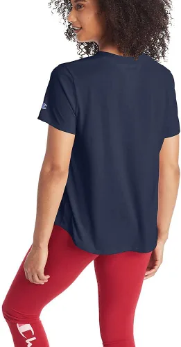 Vista 5 de Champion Classic - Camiseta de manga corta, diseño con texto "Left Chest Script
