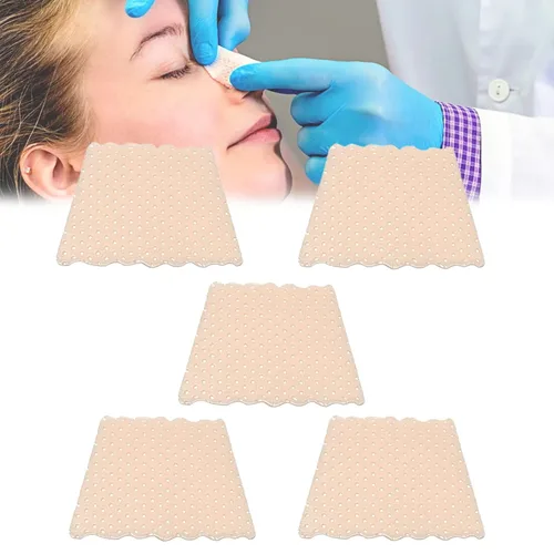 Vista 7 de Férulas nasales termoplásticas, protector de soporte externo de nariz para fractura de nariz, septoplastia de rinoplastia, otorrinolaringología