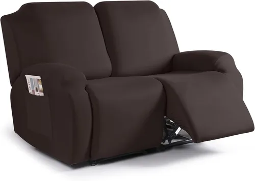 Vista 47 de TAOCOCO Fundas Elásticas para Sillones Reclinables de 3 Piezas Fundas Sólidas para Muebles Funda para Sillón Reclinable Fundas Deslizables