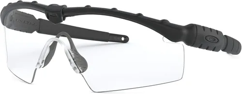 Vista 2 de Oakley SI OO9060 M Frame Strike - Lentes de sol rectangulares para hombre, negrotransparente, 1.142 in, Negro transparente