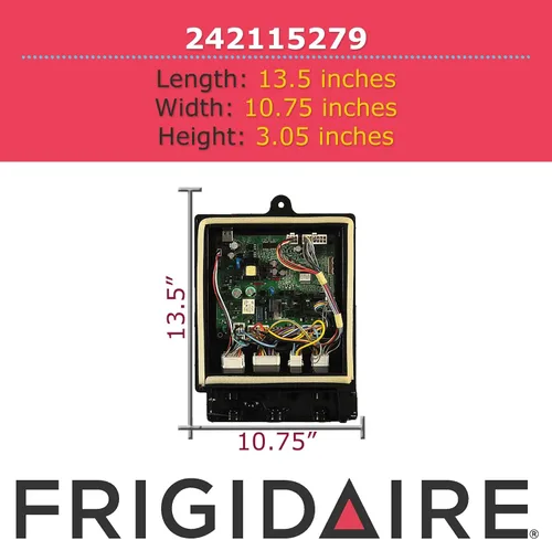 Vista 3 de Frigidaire 242115279 Tablero de control principal para refrigeradores, negro