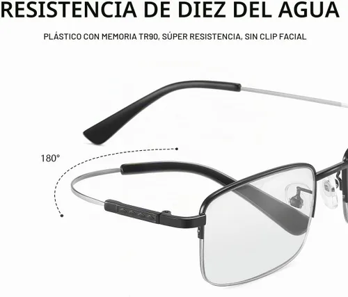 Vista 8 de Gafas de lectura multienfoque progresivas fotocromáticas Gafas de sol de transición con protección UV Lectores de sol anti luz azul
