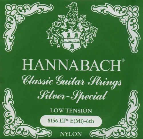 Vista 10 de Hannabach Serie 815 - Cuerda de guitarra (tensión baja) plateada especial, única E1 para guitarra clásica (652511)