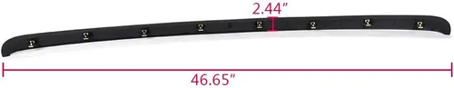 Vista 3 de Moldura de capó moldura negra compatible con GMC Sierra 1500 2500 2007-2013 camión