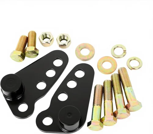 Vista 2 de Kit de bajada trasera ajustable compatible con modelos Harley Touring 2002-2016 Street Glide Road King Electra Glide Ultra - Soporte de suspensión