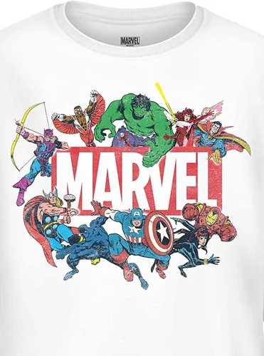 Vista 7 de Marvel - Camiseta de manga larga para hombre Spiderman Ironman Capitán América y Hulk Tee Comics de manga larga