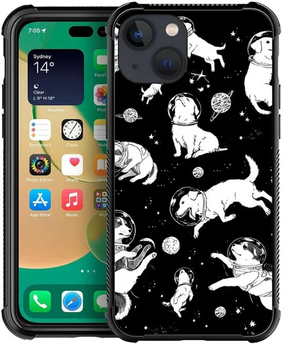 Vista 15 de Compatible con iPhone 13 Mini, diseño de H Art Cat Pattern, H Funda protectora de TPU resistente a arañazos y golpes para iPhone 13 Mini de 5.4
