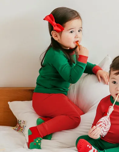 Vista 34 de VAENAIT BABY Infant Toddler Kids Adult Couple Family Matching Women Men Christmas Pjs Xmas Holiday Buffalo Plaid Pajama Set