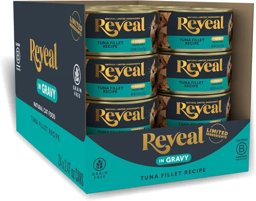 Vista 12 de Reveal Alimento natural enlatado húmedo para gatos, ingredientes limitados y naturales, sin granos, alto contenido de proteínas sin aditivos