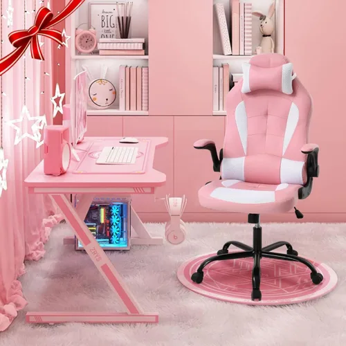 Vista 8 de Silla de videojuegos, escritorio para computadora, sillas de oficina en casa, ergonómica, silla de videojuegos para deportes electrónicos