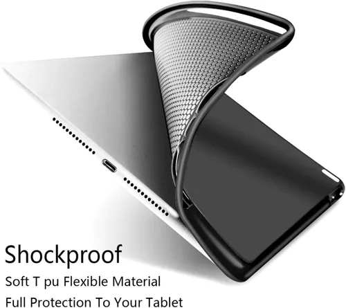 Vista 6 de Funda de flamenco rosa para iPad de 10.2 pulgadas, iPad 7ª/8ª/9ª generación, funda de piel sintética premium, con función de encendido automático a