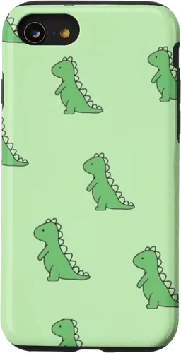 Vista 18 de Lindo dinosaurio verde bebé Dino TRex en verde para mujeres y niñas caso para iPhone 17