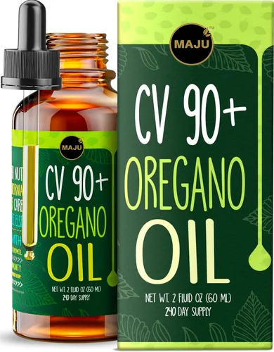 Vista 11 de Maju Superfoods Gotas de Aceite de Orégano, Potente 90%+ Carvacrol (1 fl Oz) Aceite Esencial Líquido de Orégano Mediterráneo Silvestre, Aceite