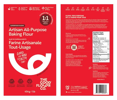 Vista 8 de Good Flour Co. Harina multiusos artesanal, sin gluten, sustituto 1:1, sabrosa, 1 libra