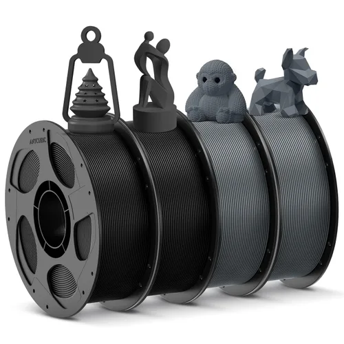 Vista 64 de ANYCUBIC - Filamento PLA para impresora 3D de 1.75 mm (1/16 pulgadas), RFID, precisión dimensional de +/- 0.02 mm, bobina de 2.2 libras), color 0.2