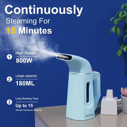 Vista 5 de Vaporizador para Ropa Vaporizador, Vaporizador de Camiseta de Mano, Vaporizador de Sombrero para el Hogar y Viajes con Protección de Seguridad