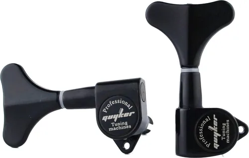 Vista 3 de Guyker Afinadores de Bajo para Guitarra (2R + 2L) - Clavijas de afinación con relación 1:17, cabezal sellado, reemplazo de máquina de afinación