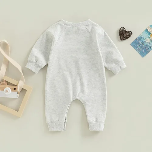 Vista 3 de Honganda Enterizo de fútbol para bebés y niñas con diseño divertido de papá