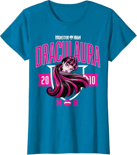 Vista 37 de Monster High -Camiseta Colegiada Draculaura Gris asfalto