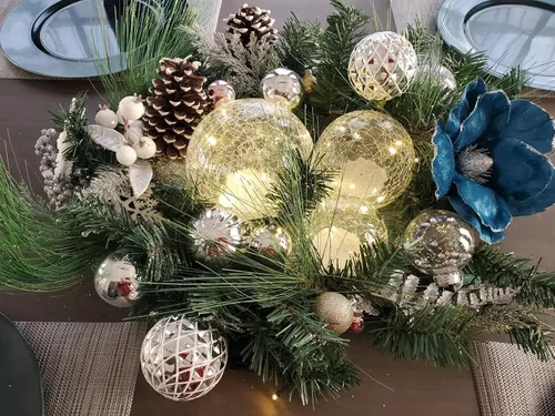 Vista 7 de Lámpara LED Crackle Globe funciona con pilas, orbe de vidrio iluminado para decoración de festivales de Navidad, luz de bola de vidrio de mercurio