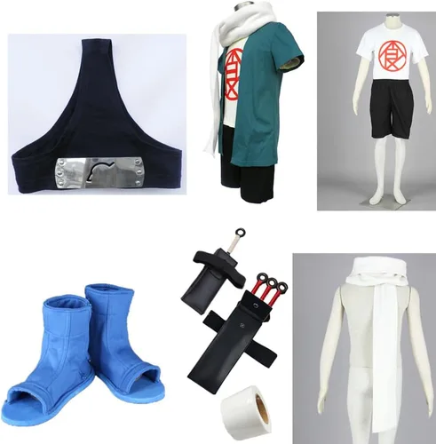 Vista 6 de Disfraz de anime Akimichi Choji Cosplay edición juvenil traje de fiesta