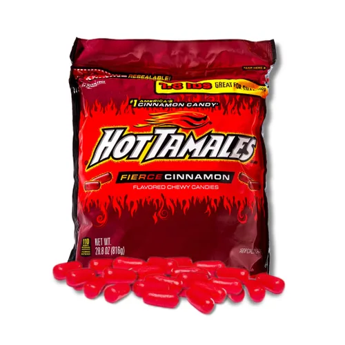 Vista 6 de Mike & Ike - Frutas originales - Caramelos masticables surtidos - Bolsa resellable de 1.8 libras